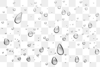 PNG Water droplets on a transparent glass surface water background drops.