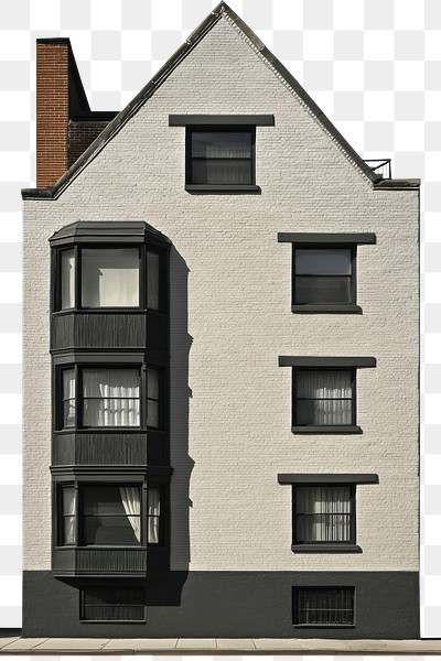 PNG Vintage building architecture windows urban.