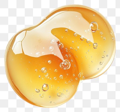 PNG Two honey serum gel drop transparent skincare cosmetic.