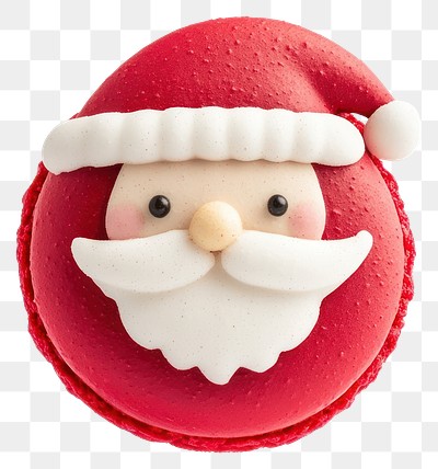 PNG A christmas santa red macaron dessert sweets nature.