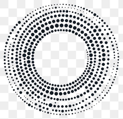 PNG Dot circle pattern circles white.