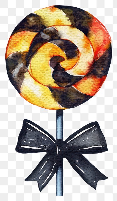 PNG A Halloween Lollipop lollipop confectionery illustration.