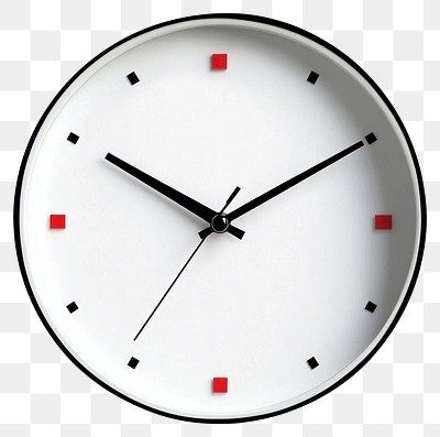 PNG Minimalist clock face design elegant simple modern.