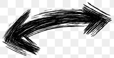 PNG Arrow shape scribble hand-drawn drawing sketch.