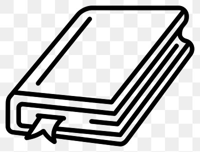 PNG Simple Book icon illustration white book.