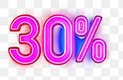 PNG Neon background 30% percentage.