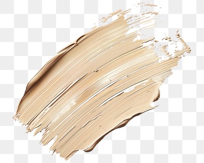 PNG Flat pale Beige paint brushstroke beige foundation cosmetic.