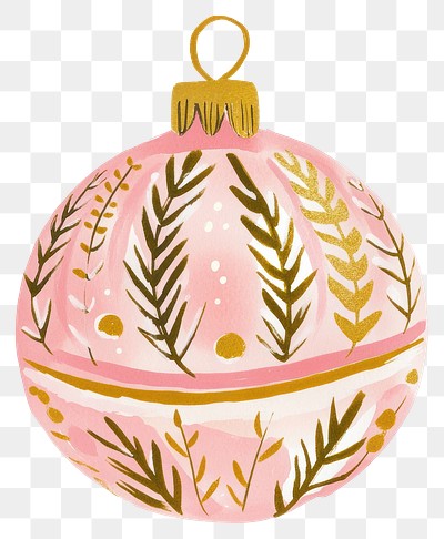 PNG Christmas ornament illustration christmas pink.