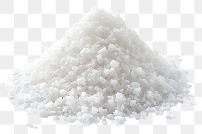 PNG Real pile of salt crystals white food.