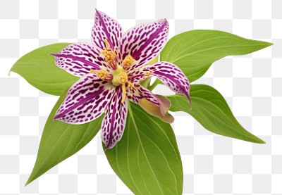 PNG  Japanese Toad Lily flower petal plant.