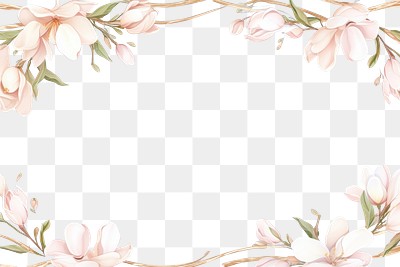 PNG Backgrounds magnolia blossom pattern. 