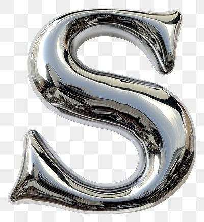 PNG Alphabet S letter silver | Premium PNG - rawpixel