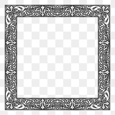 Flourish frame png sticker illustration, | Free PNG - rawpixel