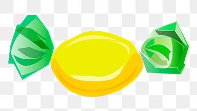 Lemon candy png sticker, transparent background. Free public domain CC0 image.