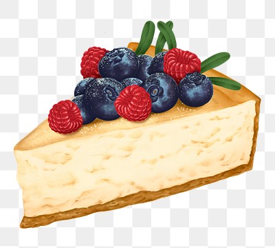 Mixed-berry cheesecake png sticker, transparent | Premium PNG - rawpixel