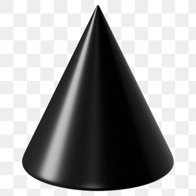 Cone,cone-shaped,shape,3d,black - free image from