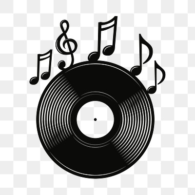PNG Record music notes logo, | Free PNG - rawpixel