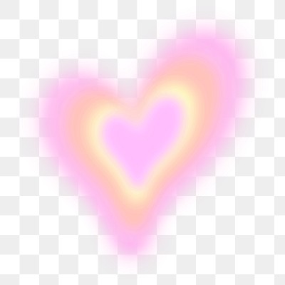 Pink heart png, glowing aura | Premium PNG - rawpixel