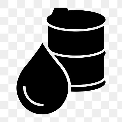 PNG oil barrel flat icon, transparent background