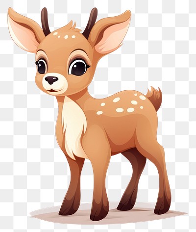 PNG Animal mammal cute deer. 