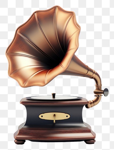 PNG White background technology gramophone lighting. 