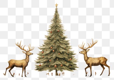 PNG Christmas tree antler animal. | Premium PNG - rawpixel