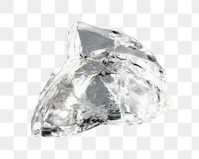 Shiny white crystal png, transparent background