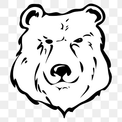 Bear png sticker, transparent background. Free public domain CC0 image.