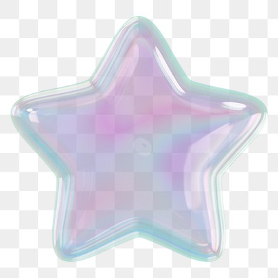 Holographic star png icon, transparent | Premium PNG - rawpixel