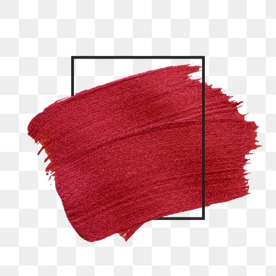 Paint stroke png texture badge, transparent background