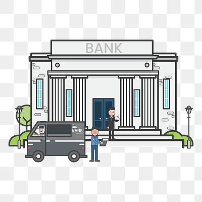 Bank png illustration, transparent background