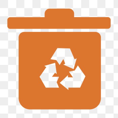 recycle bin logo vector