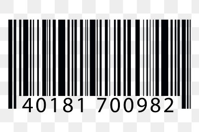 Png black barcode element, transparent | Premium PNG - rawpixel