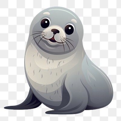 PNG Cartoon seal cartoon animal. | Premium PNG - rawpixel