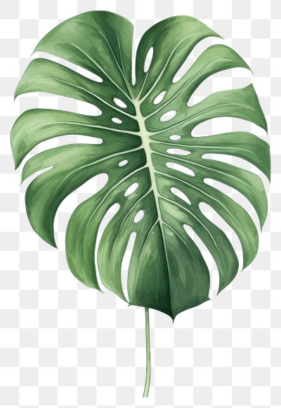 Monstera leaf vector andy warhol style drawing on Craiyon