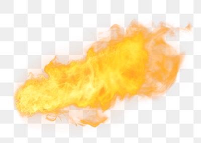 Flame effect png, transparent background