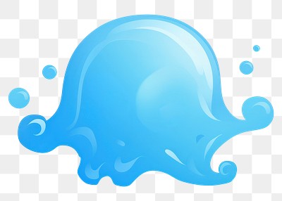 PNG Blob swimming blue transparent. 