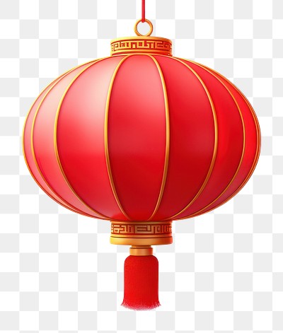 PNG Chinese Red Lantern lantern red white background