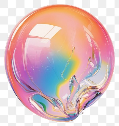 PNG An iridescence Bubble isolated | Premium PNG - rawpixel