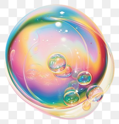 PNG An iridescence Bubble isolated | Premium PNG - rawpixel