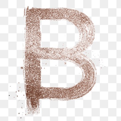 Painted Glitter B Letter Png | Free PNG Sticker - Rawpixel