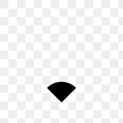 PNG device icon, Wifi 1 Bar, filled style