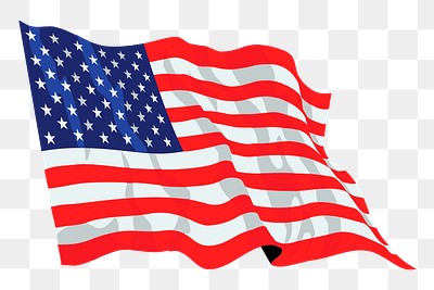 American flag png sticker illustration, | Free PNG - rawpixel