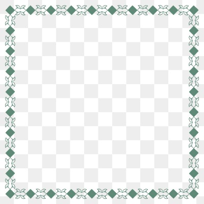 Squared green leafy frame design | Premium PNG - rawpixel