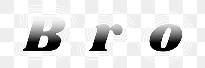 Bro png retro font typography | Premium PNG Sticker - rawpixel