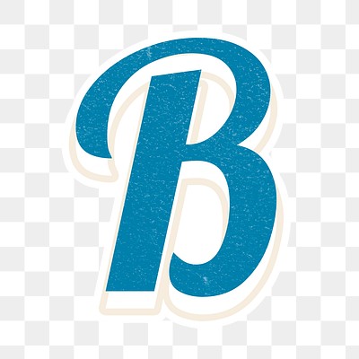 Png Letter B Bold Retro | Premium PNG Sticker - Rawpixel