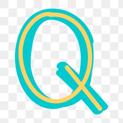 Letter Q doodle png typography | Free PNG Sticker - rawpixel