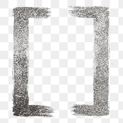 Silver glitter square bracket png | Free PNG Sticker - rawpixel