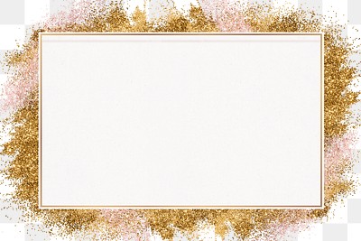 Shimmery gold border png festive | Premium PNG Sticker - rawpixel