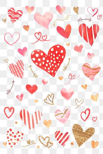 Valentine's day heart mobile background | Vector - rawpixel